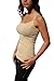 NIKIBIKI Women Seamless Premium Classic Camisole, Made in U.S.A, One Size (3 Pack: Black+White+Stone)