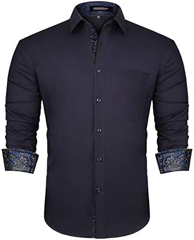 royal blue and gold dress shirt Non-Iron Cotton Stripe Dress Shirt With Contrast Trim - Blue/gold