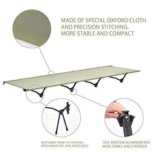 DESERT WALKER Camping Cot Ultralight Folding Tent Camping Cot Bed