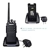 Retevis-RT81-IP67-Waterproof-DMR-DigitalAnalog-Two-Way-Radio10W-Rechargeable-32-Channel-UHF-400-470-Mhz-VOX-Encryption-with-Earpiece-PairBlack-and-Programming-Cable