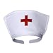 White Nurse Hat Headband with Red Cross ~ Halloween Costume Accessory