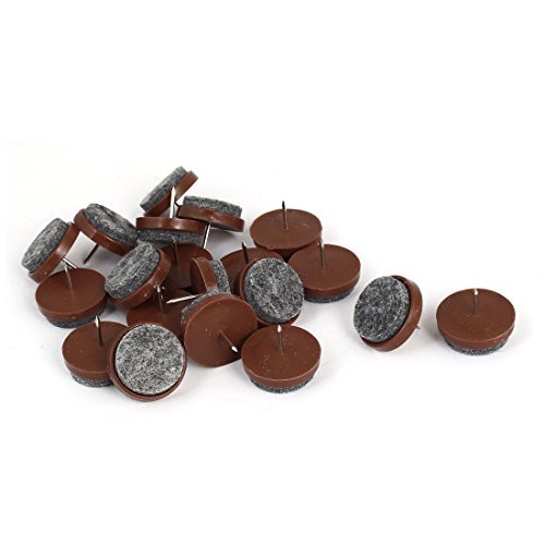 eDealMax Tabla patas de las sillas de 27mm x 23mm de fieltro para muebles Pies de uñas protector de ratón 20pcs