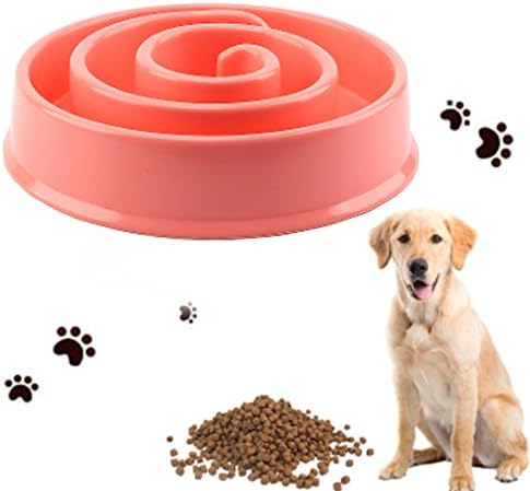 Dog bowls Slow Feeder Anti-Gulping Dog Bowl Large Dog Feeder Slow Dog Feeders Large Pet Bowls for Dogs Cats Feeder Slw-Bowl Dog Bowl Stop Bloat Dog Feeder for Large/Small Dogs Kitten