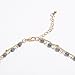 Artilady layer opal choker necklace for women ¡­ (Gold Grey)