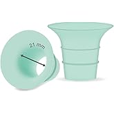 Maymom Flange 21mm Insert Compatible with Medela/Spectra/Elvie/momcozy/tsrete/Willow/Motif Luna/Ameda MYA Breastpump 24mm Breast Shields. Reduce 24mm Niple Tunnel Down to 21mm