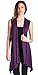 Popana Womens Sleeveless Lightweight Summer Open Front Long Duster Cardigan Vest Plus Size