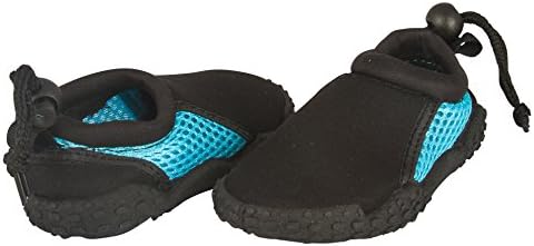 Shocked Toddler Neoprene and Mesh Water Beach Shoe Size 9-10 Black/Turquoise