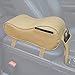 GSPSCN Car Center Console Armrest Pad Soft Memory Foam Pu Leather with Storage Pockets Seat Cushion (Beige)