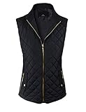 makeitmint Women's Basic Solid Quilted Padding Jacket Vest w/ Pockets [S-3XL]