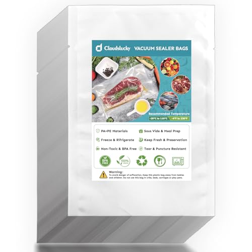 Cloudslucky Chamber Vacuum Sealer Bags,12