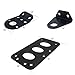 Senkauto Grill Side Mount Motorcycle License Plate Bracket for Harley Bobber Chopper Honda Yamaha Suzuki Kawasaki and Other Custom Bike (Bracket Only)