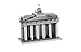 Metal Earth Brandenburg Gate 3D Metal Model Kit Fascinations