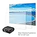 FIXEOVER GP100 Video Projector,LCD 1080P Full-HD Level Image Quality, LED Light Output Brightness, WXGA Resolution, In Your Living Room Bedroom Meet All Entertainment,Games,Video Viewing