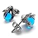 Vintage Stainless Steel Dragon Claw Mens Stud Earrings
