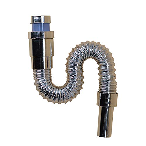HCDMRE Extension Sink Drains Pipe, Bathroom Sink Drains, Kitchen Sink Installation Parts, Lavatory Sink Tailpiece, Tail Pipe Extension for Vessel Sink, Drain Flexible for Basin Bath or Kitchen Sink