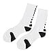 Ehdching 4 Pack Men's Dri-Fit Cushion Basketball Athletic Sport Peformance Crew Socks (4 Pair, Style 1)
