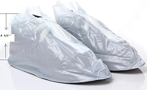 Puddles For Him - Men's Emergency Rain Wear for the Feet, If you Splash We've Got You Covered! (Large 8-8.5, Clear)