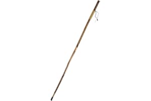 SE Survivor Series Wooden Walking/Hiking Stick, Hand-Carved Eagle Design, Hard Pine Wood, Rope Wrapped for Steady Grip, Wrist Strap, 55" - WS626-55RE