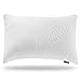 Sweetnight Bamboo Bed Pillows for Sleeping - Adjustable Loft Gel Shredded Memory Foam Pillow with Removable Case for Neck Pain Relief,Side Back Stomach Sleeper, CertiPUR-US & Hypoallergenic, Queen