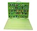 Pokemon TM Compatible Organizer - Perfect Pokemon TM figure Compatible Storage Case - Fits Up Approx 200 Characters, [Sturdy Case And Carrying Handle- Green / Lime] - Not with any figure