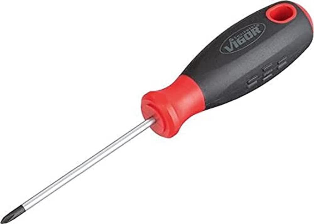 Vigor V1702 Phillips-Recess Screwdriver, 17.5 cm