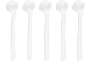 uxcell 5Pcs Teaspoon Micro Scoops 500 Milligram Mini Powder Scoops Mini Measuring Spoons for Measuring Cosmetics Powders Coff
