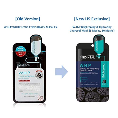 MEDIHEAL Official [Korea's No 1 Sheet Mask] W.H.P Brightening & Hydrating Charcoal Mask
