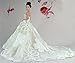 Barbie Doll Clothes Dress: White Wedding Dress with Pearls Fits 11.5 Inch Barbie Dolls (No Dolls)