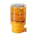 LEDHOLYT 0.3w Solar Powered Emergency Strobe Warning Light Wireless Flashing Barricade Safety Road Construction Traffic Flicker Beacon Lamp Yellow Color