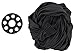 (2) Rockville RSC7B Black Tripod PA Speaker Stand Scrims Cloth 360 Degree Cover