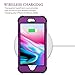 Casetego Compatible with iPhone 6S Plus Case,iPhone 6 Plus Case,Glitter Sparkle Bling Three Layer Heavy Duty Hybrid Sturdy Shockproof Protective Cover Case for Apple iPhone 6 Plus/6S Plus,Shiny Purple