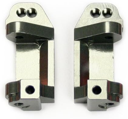 Venom Power Atomik - Alloy Caster Block - Replacement Part for 1/10 Traxxas 3632 - Hardened Billet 6061 Aluminum - Lightweight & Durable Performance - Front Suspension Upgrade Part - Grey