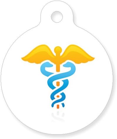 Medical Tags - Epilepsy Seizure Risk - Caduceus Symbol