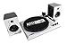 Altec Lansing ALT-900 Vinyl Record Player Turntable with Bluetooth and Dual Stereo Speakers, 2-Speed, 33 1/3 and 45 RPM, Black/Whitethumb 1
