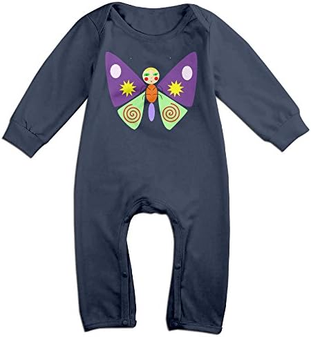 VanillaBubble Cute Butterfly For 6-24 Months Infant Particular Tshirt Navy Size 6 M
