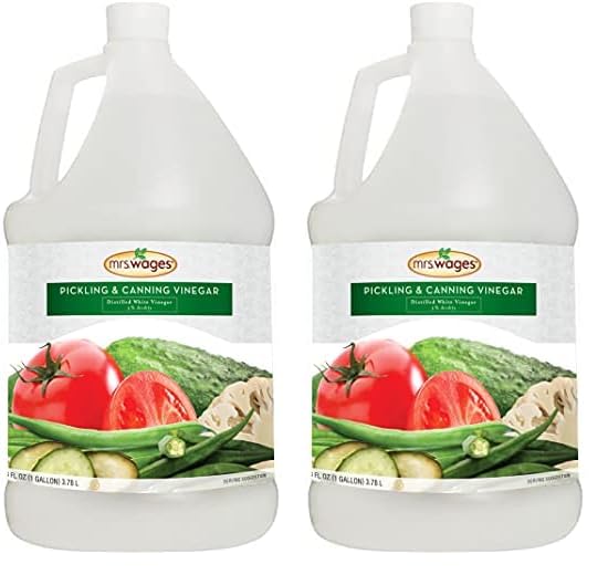 Mrs. Wages Pickling and Canning Vinegar, 128 Fl Oz (Pack of 2)