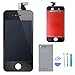 URSEND Screen Replacement for iPhone 4S Black LCD Digitizer Touch Display Assembly with Repair Tools Kit