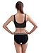 Goodfans Womens Bra Yoga Sports Casual Crop Tops Solid V-Neck Stretch Wire Free Sleepwear Nightwear M-3XL