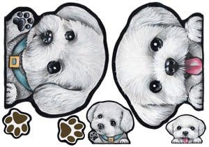 Amazon Co Jp 犬ステッカー マルチーズ22 シール ホーム キッチン