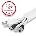 A+ Electric Cord Cover Cable Raceway Cable Concealer Cord Management Kit Wire Cord Hider for 3 Cables Organizer On Wall Paintable Self Adhesive Channel 25x16 mm Total Length 157 Inches