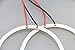 Grandview 2x 90mm LED Car Angel Eyes Halo Ring Lamp Light Bulb 66SMD Headlight COB (white)