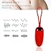 Louviva 12 Speeds Vibrating Wireless Bullet Vibrator, Rechargeable Remote Control Egg Stimulator Adult Sex Toys for Women or Couples - Red
