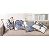SARO LIFESTYLE Nautical Star Fish Print Down Filled Throw Pillow (5433.NB20S), 20"