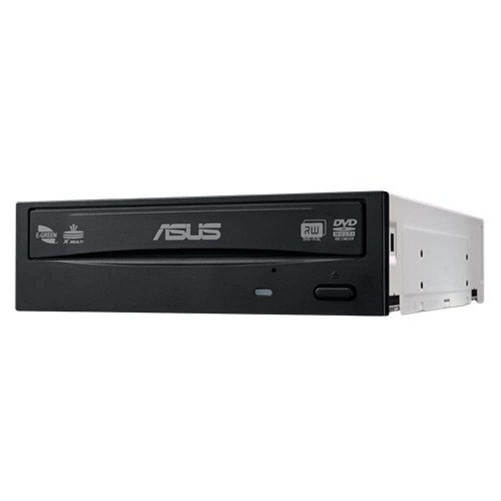 ASUS DRW-24D5MT DVD Super Multi DL Black Internal Optical Disc Drive (Black, Plate, Vertical/Horizontal, Office, DVD Super Multi DL, SATA)