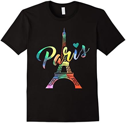 Mens Paris Shirt Funny French Gift Shirt France 2017 2XL Black