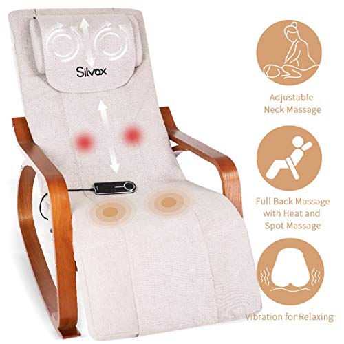 Silvox Massage Chair Recliner Shiatsu Back Neck and Shoulder Massager