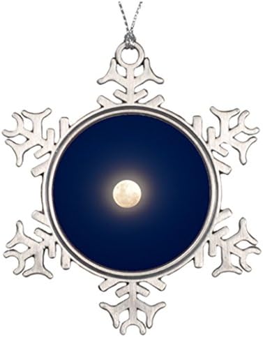 Silently Around Moon Tree Decorating Ideas Bright Moon Xmas Tree Snowflake Ornaments
