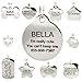 Stainless Steel Pet ID Tags - Engraved Personalized Dog Tags, Cat Tags Front & Back up to 8 Lines of Text – Bone, Round, Heart, Flower, Badge, House, Star, Rectangle, Bow Tie