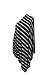 50/50 Cotton Poly Infinity Nursing / Breastfeeding Scarf (Stripes Black & Grey)