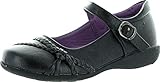 School Rider Girls Nicki-577E Hemp Decor Mary Jane Buckle Strap School Uniform Shoes